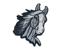 Horse Head Embroidery Patch Pony Iron Sew On Horse Head Applique For Animal Repair Clothes Bags Applique Sew On Pony Iron