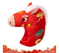 Horse Head Hat - 2026 Dress Up Accessory | Chinese New Year Accessories for Festivals, Stuffed Animal Beanies for Birthday Celebration, Carnival Party Pet, M