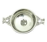 Horse Head in Shoe Pewter Knot Band Quaich Bowl Scottish Quaich 186