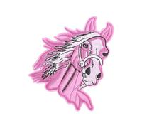 Horse Head Iron On Patches Animal Repair Patches Ponies Sewing On Applique for Clothing Jeans Hat Backpacks Horse Head Embroidered