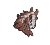 Horse Head Iron On Patches Applique Patches Animal Repair Ponies Embroidery for Clothes Bag Decoration Ponies Iron On Horse Head Sew Applique