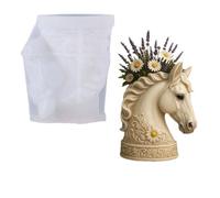 Horse Head Shape Flower Container Silicone Mold for Handmade Crafting Resin Casting and Home Deck Easy Releasing Design Silicone Mold