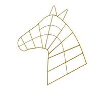 Horse Head Wire Frame - Wreath Craft Kit, Metal Base Wreath | Christmas Holiday Craft Frame, Durable Autumn Flower Arrangement Supplies for DIY Decoration and Seasonal Craft Projects