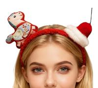 Horse Headband - Cute Plush Fortune Headwear,Holiday Hairband | Hairband Headwear New Year Christmas Theme Party Festival Stage Performance Role Play Celebration
