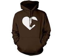 Horse Heart - Unisex Hoodie - I Love My Horse Riding Pony M Brown