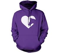 Horse Heart - Unisex Hoodie - I Love My Horse Riding Pony XS Purple