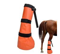 Horse Hoof Bathing Boots, Flexible Rubber Shoes, Easy Soaking, Reinforced Non-Slip Material (Comfort Fit Construction), Therapeutic Cleaning Aid for Riding Shows, Training Competitions