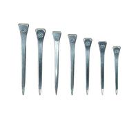 Horse Hoof Nails 100 Pieces Assorted E2 to E8 Steel Horseshoe Nails - Reliable for Horse Hoof Care, Harness Repair & Riding Gear Needs(100Pcs E8 60.5mm)