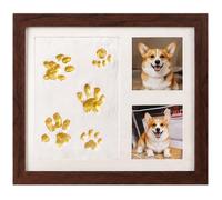 Horse Hoofprint Clay Keepsake Kit Wood Frame Paw Impression Maker (Style D)