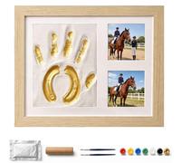 Horse Hoofprint Keepsake Clay Kit with Display Frame (Wood)