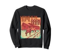 Horse Horses Equestrian Home Is The Barn Sweatshirt