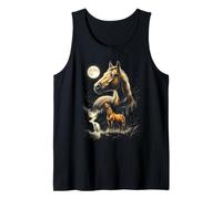 Horse Howling At The Moon Meme Tank Top