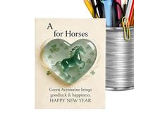 Horse Hug Card | 2D Acrylic Motivational Keepsake,Portable Encouragement Cards - for Kids Teens Adults Home Travel Students Work Meetings Colleagues Employees Graduates Waiting Rooms