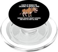 Horse I Hate IT When I’M Talking to Myself Sarcastic PopSockets PopGrip for MagSafe