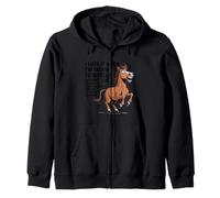 Horse I Hate IT When I’M Talking to Myself Sarcastic Zip Hoodie
