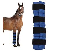 Horse Ice Boots, 4 Elastic Extended Hook Reusable to Use Ice Boot Wrap Horse Ice Pack Cooling Leg Wraps for Horse Shoulder, Back, Calf, Shin, Thigh, Outdoors, Farm, Daily (Royal Blue)
