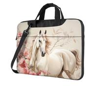 Horse Image Laptop Bag Shockproof Computer Carrying Case with Shoulder Strap Messenger Shoulder Bag Briefcase 13 inch
