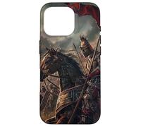 Horse In A Medieval Battle Case for iPhone 16 Pro