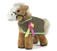 Horse in Rug Rosette Plush Soft Toy - 23cm - Living Nature Cute NEW