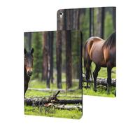 Horse in The Rain Forests Slim Tablet Cases Compatible with iPad Series Without Pencil Holder Protective Cover Compatible with ipad Pro/2016 ipad Pro (9.7in)