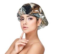 Horse In The Street Satin Bonnet Silk Bonnet, Hair Bonnet For Sleeping, Soft Double Layer Silk Sleeping Cap Hair Wrap For Women Natural Curly Braided Long Hair