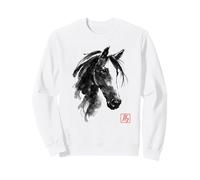 horse Japanese ink art Sweatshirt