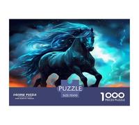 Horse Jigsaw Puzzles 1000 Piece Jigsaw Puzzle Educational Game 100% Recycled Cardboard Beautiful Decoration Puzzle Puzzle Game for The Whole for Women Puzzle for Adults 70x50cm/1000pcs