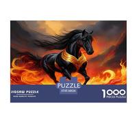Horse Jigsaw Puzzles 1000 Piece Jigsaw Puzzle Educational Games 100% Recycled Cardboard Beautiful Decoration Puzzle Puzzle Game for The Whole for Women Puzzle for Adults 38x26cm/1000pcs