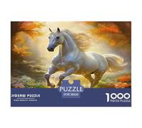 Horse Jigsaw Puzzles 1000 Pieces Puzzles Educational Games 100% Recycled Cardboard Home Decoration Puzzle Puzzle Game for The Whole for Women Puzzle for Adults 38x26cm/1000pcs