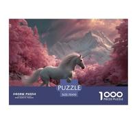 Horse Jigsaw Puzzles for Adult Challenging Puzzles The Impossible Challenge 1000 Pieces Difficult Hard Jigsaw Puzzles for Man And Woman with Letters on Back 70x50cm/1000pcs