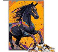 Horse Jigsaw Puzzles for Adults 1000 Jigsaws, Suitable for Ages 14 And Up Family Fun It Is Ideal As A Gift for The Whole Family (26x38cm)