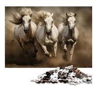 Horse Jigsaw Puzzles for Adults 1500 Jigsaws Galloping White Horse 1500 Piece Jigsaw Puzzles for Adults Gifts