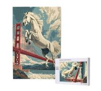 Horse Jigsaw Puzzles for Adults 5000, Bridge Puzzles for Adults Wooden, Funny/Difficult/Impossible/Challenging Decompression Games, As a Birthday and Holiday Decor Gift for Women and Men M-1249