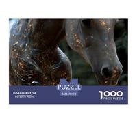 Horse Jigsaw Puzzles for Adults Challenging Puzzle Games The Impossible Challenge 1000 Piece Difficult Hard Jigsaw Puzzles for Man And Woman with Letters on Back 70x50cm/1000pcs