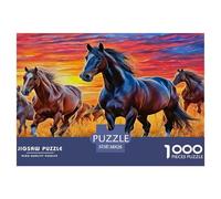 Horse Jigsaw Puzzles for Adults Kids 1000 Pieces Great Gifts Challenge Toy Educational Game Wall Hanging Art Difficult Puzzles Adults Only 38x26cm/1000pcs