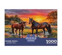 Horse Jigsaw Puzzles for Adults Kids 1000 Pieces Impossible Challenge Toy Educational Games Home Decor Complex Design Mind Game Adults Only 38x26cm/1000pcs
