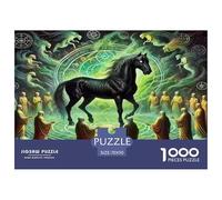 Horse Jigsaw Puzzles for Adults Kids 1000 Pieces Impossible Challenge Toy Educational Games Home Wall Art Extreme Difficulty Gift Set Relaxation 70x50cm/1000pcs