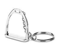Horse Keychain, Key Ring Stirrup Snaffle Zinc Alloy No Keychain Car Keychain Silver Horseshoe Shaped Keychain for Bag Key Decoration Pendant, Horse Lovers Equine