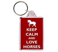 Horse Keyring - Keyring with Image Both Sides Keep Calm