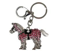 Horse keyring with diamond Red Horse