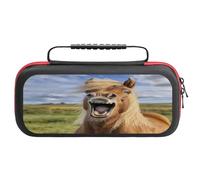 Horse Laughing Portable Carrying Case for Switch Protective Travel EVA Hard Shells Game Card Storage Pouch Bag
