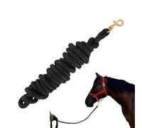 Horse Lead Rope - Long Horse Tack | Heavy Duty Equine Line with Brass Hook,for Daily Showing Barn Farm Pasture Stable Riding School Grooming Trail Riding Equestrians Trainers
