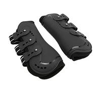 Horse Leg Boots Breathable Impact Resistant Protectors for Eventing Show Jumping Riding 2 Units Fabric (Medium)