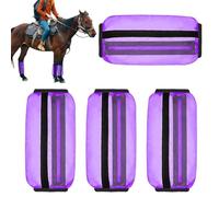 Horse Leg Boots Reusable Ventilated Fly Leg Wraps Sheets | Comfortable Stables Pastures Horse Fly Sheets Lightweight Leggings