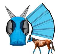 Horse Leg Protection, Horse Face Cover, Mesh Fished Cheeky Boots, Net Horse , Adjustable Training Protection for Horses for Rehabilitation, Training and Competition