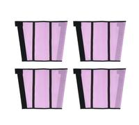 Horse Leg Protectors Fly Wraps Breathable Mesh Horse Boots Anti Biting Protective Comfortable Durable Bright Color Set of 4 for Stall and Pasture (Purple)