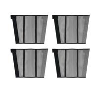 Horse Leg Protectors Fly Wraps Breathable Mesh Horse Boots Anti Biting Protective Comfortable Durable Bright Color Set of 4 for Stall and Pasture (Black)