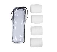 Horse Leg Wraps Horse Leg Bandage Horse Leg Guard Wrap Soft Fleece Protective Polo Leg Wraps for Equestrian Supplies 4PCS with Storage Bag (White)