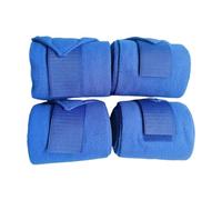 Horse Leg Wraps - Protective Horses Fetlock Shin Cover, Stretchy Flexible Spiral Coil Pattern, 98.43x4.72 Inch 4-Roll Set + 380g, Pure Cotton Stable Exercise Strap - Suitable for sh0w & Farm