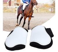 Horse Leg Wraps with Shockproof Protection, Horse Supplies with Durable Material, 2PCS White Front Leg Guard suitable for Training Daily Care (back leggings)